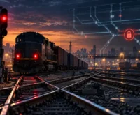 Railway Operations Locked at Dusk