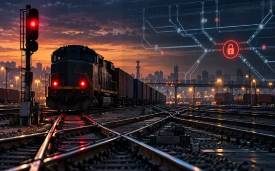 Railway Operations Locked at Dusk